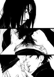 2boys black_and_white comic doujinshi erection fellatio licking long_hair male multiple_boys naruto naruto_shippuden oral oral_sex penis pubic_hair sucking tagme tongue uchiha_itachi uchiha_shisui yaoi