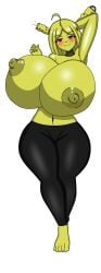 big big_breasts blush blushing blushing_female breasts erected_nipples erection female five_nights_at_freddy's five_nights_in_anime fnaf fnia large_breasts nipples purple_eyes purple_eyes_female springtrap springtrap_(fnaf) springtrap_(fnia) thighs topless topless_female