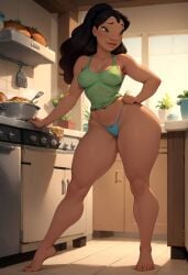 ai_generated ass ass_focus bazoombasakimbo big_ass blue_g-string blue_panties blue_thong blue_underwear dark-skinned_female dark_skin disney female female_focus female_only full_body g-string lilo_and_stitch nani_pelekai panties teen_girl thick_thighs thong thong_panties thong_underwear underwear