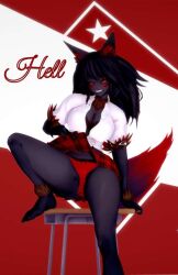 1girls 3d big_breasts breasts champion_of_realms female female hell_(cor) hellhound koikatsu school_uniform tagme zimon