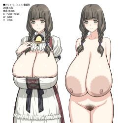 big_boobs big_breasts big_tits boobs breasts female female_only heavy magaki_ryouta massive_areolae massive_breasts mature_female mommy nipples original pussy smiling tits