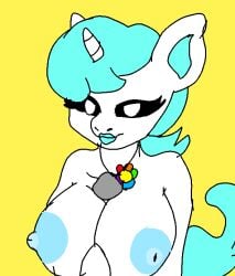 anthro anthro_on_anthro anthro_only crafty_corn craftycorn critters_(poppy_playtime) cyan_hair cyan_tail furry_only mythology no_humans poppy_playtime poppy_playtime_(chapter_3) sex smiling_critters tagme unicorn unicorn_horn white_body white_fur white_skin