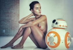 1girls 1robot 3d 3d_(artwork) 3dcg 3dx agent_4_tea_se7en bb-8 breasts brown_eyes brown_hair character chilling companion_bot companions cute cute_girl daisy_ridley droid feet female female_focus female_only fit fit_female friends hair hair_bun hand_behind_head hand_on_leg heroine high_resolution highres human jedi jedi_padawan light-skinned_female light_skin lips looking_at_another makeup model_pose modeling naked naked_female nipples no_clothes nude nude_female oil oiled oiled_body oiled_breasts oiled_skin oily oily_skin petite petite_body petite_breasts petite_female photoshoot pussy relaxed relaxed_expression relaxing rey rey_palpatine robot shaved_crotch shaved_pussy shiny shiny_skin sitting sitting_on_floor skinny skinny_female slim small_ass small_breasts small_butt small_female star_wars studio the_force_awakens thighs wet wet_body wet_skin