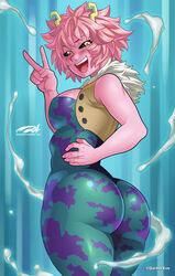 1girls absurd_res ass_focus big_ass big_breasts big_butt bimbo bottom_heavy bubble_ass bubble_butt busty butt_focus darkereve dat_ass female female_focus female_only hero_outfit_(mha) hi_res highres hips huge_breasts large_ass mina_ashido my_hero_academia pink_hair pink_skin slim_waist solo solo_female solo_focus teenager thick_ass thick_thighs thighs wide_hips