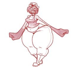 artist_request fat_ass gooseworx greeta greeta_(gooseworx) original_character solo thick_thighs