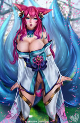 ahri from league of legends by merellyne