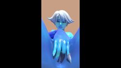 3d animated blender masturbation no_sound overwatch rime_sombra solo sombra spread_legs video