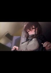 ambiguous_gender animated aya_(thon2hk) blowjob excessive_foreskin foreskin futanari gif