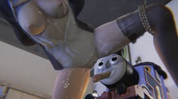 breasts creepy cum_in_pussy cum_on_body cum_on_breasts fetish mouth_penis penis thomas_and_friends thomas_the_tank_engine train why