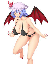 1girls aged_up alternate_breast_size big_breasts bikini breasts huge_breasts large_breasts mokkori9 older remilia_scarlet solo swimsuit tagme touhou vampire