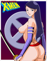 1girls asian ass falcon-creative female female_only marvel psylocke solo straight_hair tagme watermark x-men