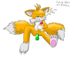 anthro barefoot canine closed_eyes cum fox front_view fur handjob hellfox insertion lying male male_only mammal masturbation nude on_back solo sonic_(series) sonic_the_hedgehog_(series) sonic_the_hedgehog_2 tagme tail tails