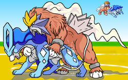 color dragon_soul_e entei fur furry nintendo pokémon_(species) pokemon pokemon_(species) shiny_pokemon suicune