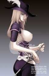 breasts fighter granado_espada nipples_visible_through_clothing no_bra player_character rapier sheer tagme