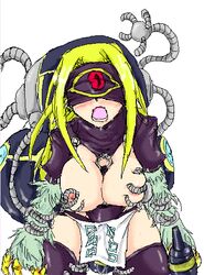 arcana_force_vii_the_chariot artist_request blonde_hair blush breasts large_breasts mist_valley_shaman yu-gi-oh!