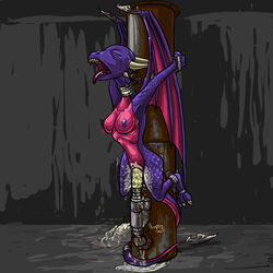 anthro breasts cynder dragon female mythological_creature mythological_scalie mythology nipples oniontrain pussy scalie spyro_the_dragon tagme
