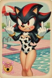 1anthro 1female ai_generated angry angry_expression angry_eyes angry_face angry_female animal_ears animal_nose animal_tail anthro anthro_female anthro_furry anthro_solo artist_logo ass bare_legs bare_thighs black_ears black_nose blush blushing_female bracelets chest_fur clothed clothed_anthro clothed_female clothing cowprint cowprint_clothing cowprint_swimsuit cute cute_female daytime diving_board english_text female female_anthro female_only female_solo furry_solo genderbent genderswap_(mtf) gloves gold_bracelets golden_bracelets handwear hedgehog hedgehog_ears hedgehog_girl hedgehog_humanoid hedgehog_nose hedgehog_tail highleg highleg_swimsuit hunnyhive hunnyhive(artist) hunnyhivestudio hunnyhivestudios knees knees_together legs_together mammal middle_finger oerba_yun_fang one-piece_swimsuit outdoors outside pink_cheeks pinup pinup_(style) pointy_ears pool poolside questionable quills red-eyed_female red_eyes red_eyes_female red_streaks retro rule_63 sega sexy sfw shade_the_hedgehog shadow shadow_the_hedgehog solo solo_anthro solo_female solo_furry sonic_(series) sonic_the_hedgehog_(series) standing swimsuit swimwear teeth teeth_clenched teeth_showing teeth_visible thighs_together umbrella video_game_character video_game_franchise video_games water white_chest_fur white_chest_tuft white_gloves white_swimsuit