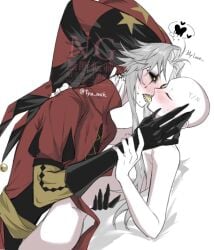 kissing monster_boy monster_on_female pierrot_(the_freak_circus) self_insert the_freak_circus tya_msk