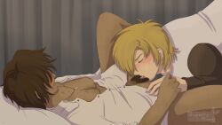 anime blush bush bushy_pubes clitoral_hood clitoris closed_eyes clothes cunnilingus cuntboy cuntboy/male dark-skinned_male dark_skin hair_over_eyes human human_only male_only nervous nicholas_d_wolfwood tan_body tan_skin tdick tounge_on_cock tounge_out trans_man trigun trigun_maximum vash_the_stampede wolfwood yaoi