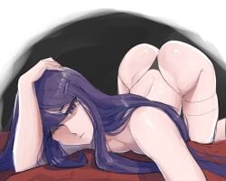yuri (doki doki literature club) from doki doki literature club by lu arts
