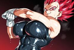 1female 1girls abs ai_generated athletic athletic_female breasts cocky cocky_smile curvy curvy_body curvy_female curvy_figure damaged dragon_ball dragon_ball_super dragon_ball_super_super_hero dragon_ball_z female female_focus female_only female_saiyan female_vegeta genderbent genderswap_(mtf) gloved_hands gloves gloves_only illustrious_(stable_diffusion) looking_at_viewer looking_down muscles muscular muscular_arms muscular_female pointing pointing_finger red_eyes red_hair rule63 rule_63 saiyan saiyan_female self_upload smirk smirking stare stare_down style_imitation style_parody suit super_saiyan_god sweat sweatdrop sweating sweaty sweaty_body sweaty_breasts tagme vegeta