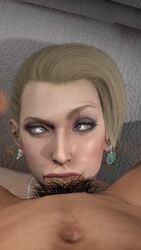 1boy 1girls 3d :>= against_bed ahe_gao bed blonde_hair blue_eyes close-up cross-eyed deepthroat deepthroat_smile earrings elegant erect_penis eye_contact eyelashes eyes_rolling_back eyeshadow face_focus fellatio female final_fantasy final_fantasy_vii fucked_silly gag gagging jewelry light-skinned_male light_skin lipstick long_penis looking_at_viewer male male_pov male_pubic_hair milf narrowed_eyes naughty_face necklace nude nude_female nude_male on_bed oral pale-skinned_female pale_skin partial_male pleasure_face pov pov_eye_contact ring rolling_eyes scarlet_(ffvii) seductive_eyes seductive_mouth stephanie23 straight tied_hair