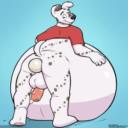 animal_genitalia animal_penis ass balls belly belly_inflation birth bodily_fluids bottomless canid canine canine_genitalia canine_penis canis clothed clothing cum dalmatian domestic_dog ejaculation genital_fluids genitals giant_sperm hi_res hyper hyper_pregnancy inflation male mammal orgasm pascal_(artist) pascal_(cudacore) penis pregnant pregnant_male resting_on_belly shirt stretched_anus topwear unusual_bodily_fluids unusual_cum unusual_genital_fluids