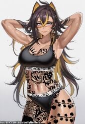 dehya (genshin impact) from blacked by basicallynomore