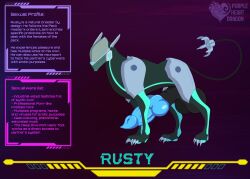 big_balls big_penis canine canine_penis claws cybernetics cyberpunk:_edgerunners cyberpunk_(series) cyberpunk_2077 cyberware feral knot knotted_penis original_character purpleheartdragon reference_image reference_sheet robot robot_dog robot_feral sci-fi science_fiction synthetic tagme zoophilia
