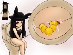 1girls 9lu02_(roblox) anal_beads anus ass aufcl4483 black_hair black_hat blushing bunny_ears necklace pussy reference_image roblox roblox_avatar robloxian sitting source_request squirting struggling tagme thighs toilet toilet_use voyeur voyeurism