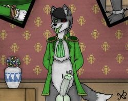 anthro canid canine canis male male_only mammal pretus_(ptopia) ptopia pumopumoshi solo wolf