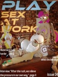 3d_(artwork) absurd_res animal_genitalia animal_penis anthro bat_pony belly big_belly big_breasts blender_(artwork) bodily_fluids breast_milking breast_tattoo breasts canid canine canis digital_media_(artwork) equid equine_genitalia equine_penis eyewear female fictional_magazine_cover genital_fluids genitals group gynomorph ha1 haolde hasbro heart_nipples hi_res huge_belly huge_breasts intersex intersex/female lactating lactose latte_bonny looking_at_another looking_at_viewer lucid_rose machine mamagen mammal masturbation milking_machine my_little_pony nipples penis precum pregnant pregnant_anthro pregnant_female pregnant_sex sex smile sunglasses tattoo trio wolf worker
