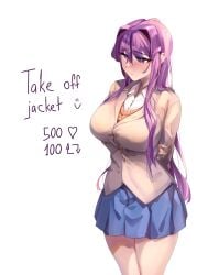 yuri (doki doki literature club) from doki doki literature club by yudsnuts