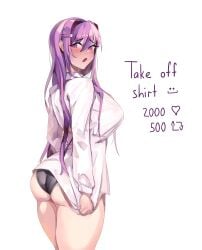 yuri (doki doki literature club) from doki doki literature club by yudsnuts
