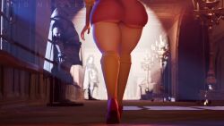 3d bob_cut bouncing_ass brown_hair clothed fat_ass jojomingles juicy_ass juicy_butt miniskirt panties_visible_through_clothing scooby-doo skirt tagme thick_ass thick_thighs thong thong_visible velma_dinkley video walking wobbling_ass