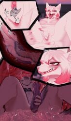 5_panel_comic absurd_res animal_genitalia animal_penis anthro anthro_on_anthro anthro_pred anthro_prey anus big_penis breasts canid canine clitoral_hood clitoris dominant duo equine_genitalia equine_penis erection extreme_size_difference female female_anthro female_pred fingering fingering_self fox genital_piercing genitals hair hakkerman hi_res humanoid_genitalia humanoid_vulva inside_vagina internal internal_vaginal larger_anthro larger_dom larger_female leaning leaning_backward licking licking_lips licking_nose licking_own_lips licking_own_nose lidded_eyes looking_pleasured male male/female male_anthro male_prey mammal masturbating_prey masturbation masturbation_inside_body masturbation_inside_vagina micro micro_anthro micro_male nipples nose_lick nude nude_anthro nude_female open_mouth penile penile_masturbation penis penis_piercing piercing pink_hair sergal size_difference smaller_anthro smaller_male teeth tongue tongue_out unbirthing vaginal vaginal_fingering vore vulva wet white_body white_hair