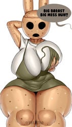 2020 animal_crossing ass big_ass big_breasts breasts clothed clothed_female coco_(animal_crossing) curvaceous curvy curvy_body dialogue female hourglass_figure huge_ass huge_breasts humanoid legs_together nintendo open_mouth simple_background sitting skindentation solo solo_female source_request thick thick_ass thick_thighs thighs voluptuous white_background wide_hips yelftea