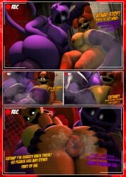 3d_(artwork) anthro anus ass big_anus big_breasts big_butt big_penis bodily_fluids breast_milking breast_play breasts camera camera_hud canid canine catnap_(poppy_playtime) comic critters_(poppy_playtime) digital_media_(artwork) dogday_(poppy_playtime) domestic_cat dominant dominant_female duo felid feline felis female forced foreskin foreskin_play fur furchev futa/female futanari genitals glowing glowing_eyes helpless hi_res huge_cock intersex intersex/female lactating looking_back mammal mob_entertainment monster musk musk_cloud musky_butt musky_penis no_humans orange_body orange_fur penis poppy_playtime purple_body purple_fur questionable_consent rape restrained scared sex smelly smelly_butt smiling_critters source_filmmaker_(artwork) submissive submissive_female sweat sweaty_butt text toy white_eyes worried