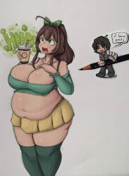 big_ass big_breasts blush breasts brown_hair burp burp_cloud burp_fetish burping burpy_chan chubby chubby_female cute excuse_me female freckles freckles_on_face funlitogc girl green_eyes holding_belly huge_belly huge_breasts large_breasts leti loud_burp nipples_visible_through_clothing overweight