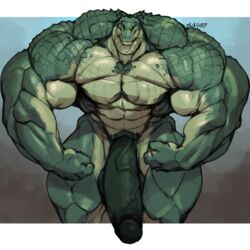 1:1 2020 abs alligator alligatorid anthro balls barazoku barely_visible_balls barely_visible_genitalia biceps big_muscles big_penis crocodilian erection flexing genitals green_body huge_cock huge_muscles humanoid_genitalia humanoid_penis hyper hyper_genitalia hyper_muscles hyper_penis looking_at_viewer male male_only muscular muscular_anthro muscular_male nude oldshep pecs penis quads reptile scalie simple_background solo standing vein veiny_penis