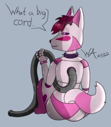 anthro cord female fox half-dressed robot robot_fox robot_girl solo weridartist