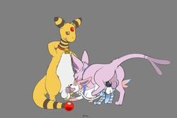 3:2 3boys all_fours ampharos animal_genitalia animal_penis anus ass backsack balls bell bell_collar black_penis blue_penis blush canine_penis closed_eyes collar cuntboy cuntboy_penetrated doggy_style eeveelution equine_penis erection espeon feral forehead_gem from_behind_position full-package_cuntboy genitals group herm hermaphrodite hi_res iggy_(nagatsun) intersex intersex/male knot male male_on_cuntboy male_only male_penetrating male_with_male maleherm multi_genitalia nagatsun necktie nintendo nude oral penetration penis pink_body pokémon_(species) pokemon pokemon_(species) pussy ribbons semi-anthro sex sylveon tongue tongue_out vaginal_penetration video_games yellow_body zoophilia