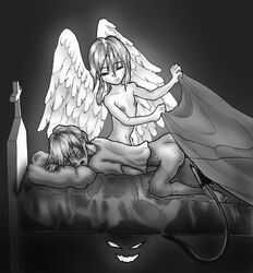 angel angelboy bed devil devilboy masturbation naked nipples religion sleeping_boy twink wings yaoi yaoidrinker