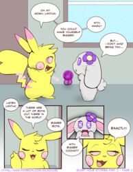 <3_eyes 2020 accessory comic dildo english_text flower flower_in_hair fur furry furry_only hair_accessory heart hi_res lagomorph lantha leporid mammal milachu milachu92 nintendo open_mouth page_2 page_number part_2 pikachu plant pokémon_(species) pokemon pokemon_(species) rabbit sex_toy size_queen text url video_games yellow_body yellow_fur