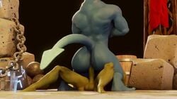 1boy 1futa 2020 3d anal anal_penetration anal_sex animated anthro anthro_penetrated ass balls big_ass big_breasts blue_skin bouncing_breasts bouncing_penis breasts bubble_butt cowgirl_position erect_penis furry futa_on_male futanari futanari_penetrating green_skin huge_breasts huge_cock humanoid_penis large_penis larger_male loop male male_penetrated moreuselesssource moreuselesssource_(artist) mp4 muscular no_humans no_sound nude on_floor on_top open_mouth orc orc_futanari penis tail teeth testicles thick_penis thick_thighs video