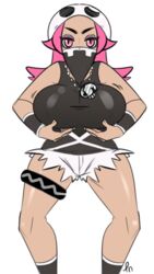 1girls big breasts female lilithn nintendo pokemon pokemon_sm team_skull team_skull_grunt team_skull_grunt_(female)