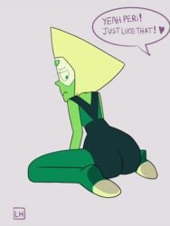 animated ass big_ass female gem_(species) nonude peridot_(steven_universe) steven_universe twerking visor