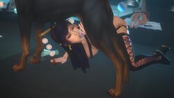 3d animated blowjob canine canine_penis dead_or_alive dog knot no_sound no_watermark nyotengu oral rivak source_filmmaker video zoophilia