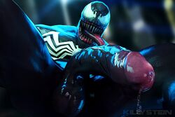 alien big_penis first_person_view genitals humanoid humanoid_genitalia humanoid_penis killystein male male_only marvel marvel_comics monster muscular muscular_humanoid muscular_male penis smooth_skin solo venom venom_(marvel)