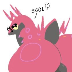 1:1 2025 anthro ass balls big_butt countershading digital_drawing_(artwork) digital_media_(artwork) eyewear generation_5_pokemon genitals glasses glistening glistening_eyelids grey_balls grey_body grey_countershading hi_res looking_back male male_anthro multicolored_body nintendo nude nude_anthro nude_male pokemon pokemon_(species) portrait rear_view red_body round_glasses scolipede sherman_(leafy_disaster) simple_background solo text wearing_glasses white_background xarop77